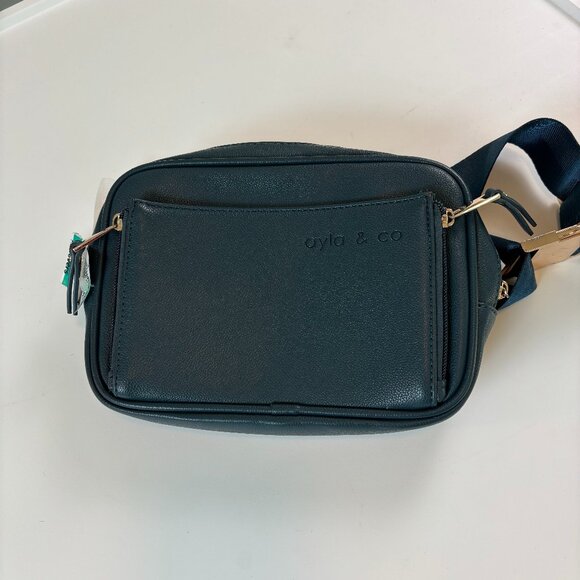 AYLA & CO Women's Fanny Pack Adjustable Belt Bag Crossbody Style Peacock NWOT - Picture 1 of 6